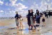 John Singer Sargent Oyster Gatherers of Cancale oil painting reproduction